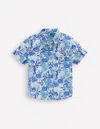 Boden Cotton Linen Shirtblue Coral Cove Boys