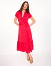 BODEN CRESSIDA JERSEY SHIRT DRESSJEWEL RED WOMEN BODEN