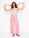 Boden Cropped Fluid Jeans Almond Pink Women