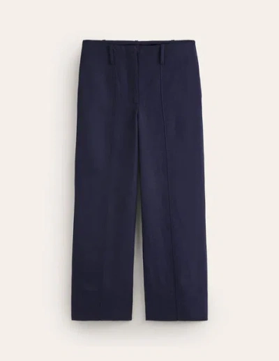 Boden Cropped Twill Pants Navy Women