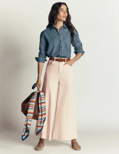 Boden Culotte-jeans Mit Weitem Bein In Beige | Grösse 32 In White