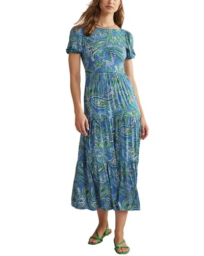 chinese dress ladies Isabel Broderie Mix maxi Dress-Cerulean Blue main image 0