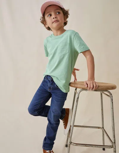 Boden Kids' Dark Vintage Denim Slim Leg Jeansdark Vintage Boys