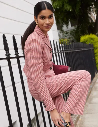 Boden Dartmouth Baumwollblazer In Braun | Grösse 30 In Pink