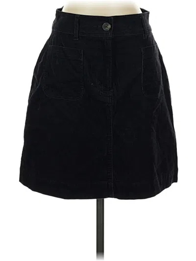 Pre-owned Boden Denim Skirt In Black