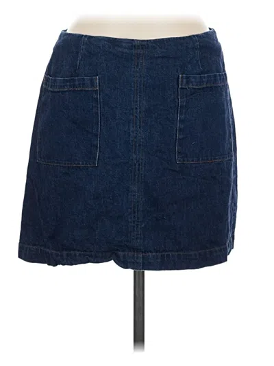 Pre-owned Boden Denim Skirt In Blue