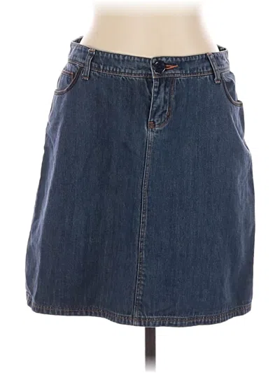 Pre-owned Boden Denim Skirt In Blue