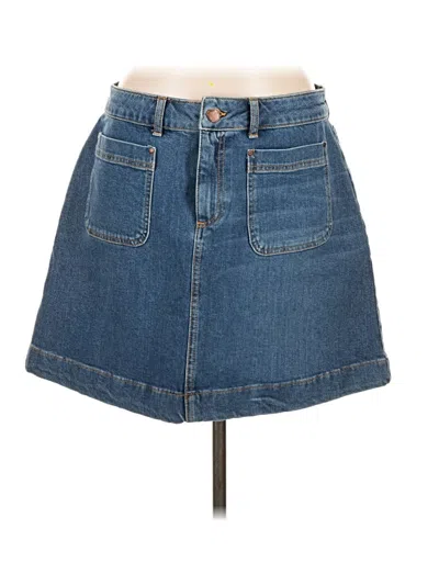 Pre-owned Boden Denim Skirt In Blue