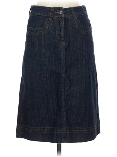 Pre-owned Boden Denim Skirt In Blue