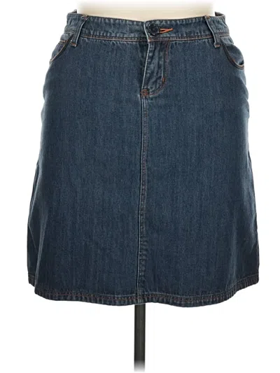 Pre-owned Boden Denim Skirt In Blue