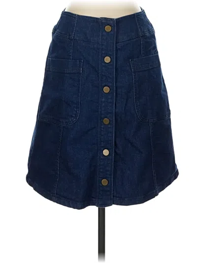 Pre-owned Boden Denim Skirt In Blue