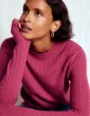 Boden Diane Pointelle-pullover-leuchtende Kirsche In Pink