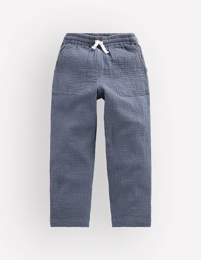 Boden Kids' Doppeltuch-sommerhose In Blau | Grösse 164 In Blue