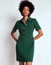 Boden Eda Cotton Shift Dress-emerald Night Female  In Multi