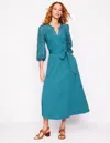 Boden Eden Jerseykleid Mit Lochstickerei-wasserfallblau In Blue