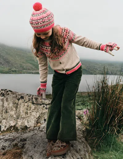 BODEN EDIE FAIR ISLE CARDIGAN OATMEAL HERITAGE FAIR ISLE BODEN