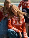 Boden Edie Fair-isle-pullover-rot, Schneemann In Red