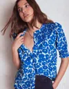 Boden Effie Print Top In Blue