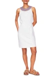 Boden Eleni Kurzes Kleid Mit Stickerei-weiss In White
