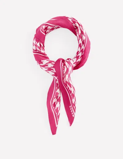 Boden Elisabeth Quadratischer Seidenschal In Rosa In Pink