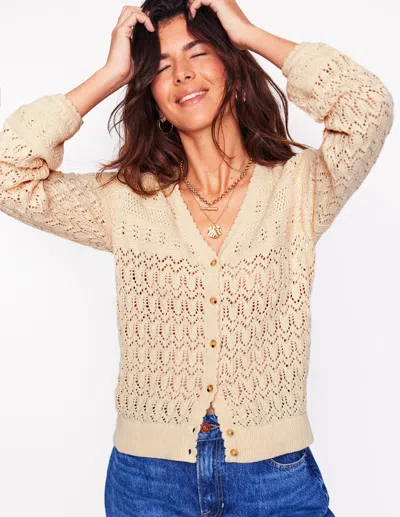 Boden Elodie Strickjacke Mit Ziernaht Und V-ausschnitt-black