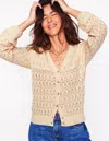 Boden Elodie Strickjacke Mit Ziernaht Und V-ausschnitt-black In Neutral