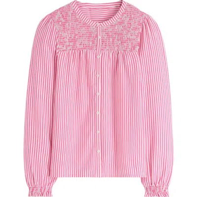BODEN BODEN ELSA SMOCKED WOVEN SHIRT