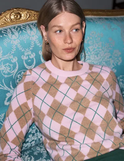 Boden Elsie Kaschmirpullover Mit Rundhalsausschnitt In Rosa | Grösse Xs In Brown