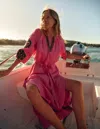 Boden Embroidered Linen Tassel Dresssorbet Pink Women  In Sorbet Pink