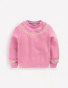 Boden Embroidered Sweatshirt Pink Haze Embroidery  In Pink