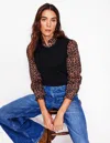 Boden Emilia Cotton Crew Neck Vestblack Women  In Black