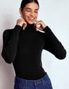 Boden Emilia Rollkragenpullover Aus Baumwolle-schwarz In Black