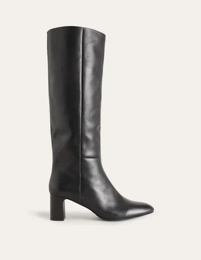 Boden Erica Knee High Leather Bootsblack Leather Women  In Black Leather