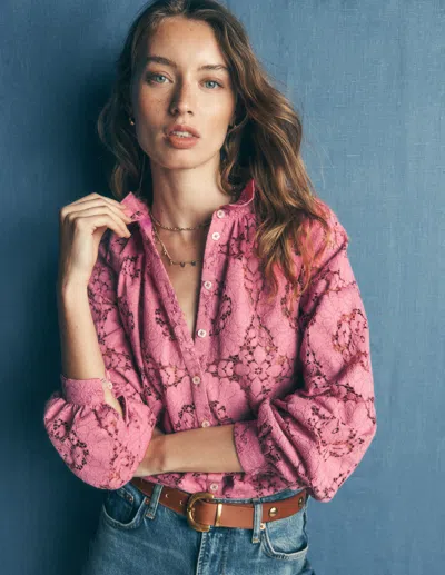 Boden Erica Oberteil Mit Spitze In Rosa | Grösse 30 In Pink