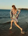Boden Esme Linen Short Dressmulti, Bloom Geo Women  In Multi/ Bloom Geo