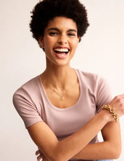 Boden Essential Jersey T-shirt-milkshake Female  In Pink