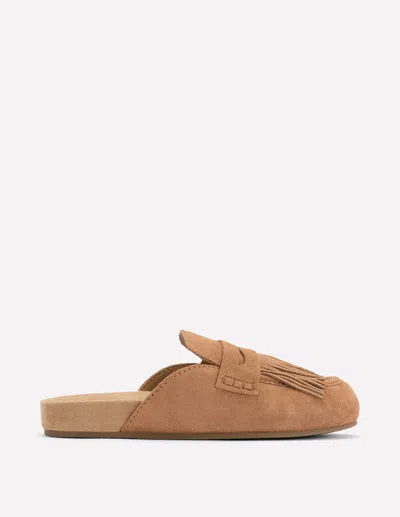 Boden Etta Ghillie Mule Clogs Tan  In Brown