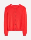 Boden Eva Cashmere Crew Cardiganstrawberry Tart Red Women  In Strawberry Tart Red