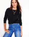 Boden Eva Kaschmirpullover Mit Rundhalsausschnitt-schwarz In Black
