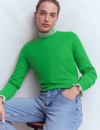 Boden Eva Cashmere Crew Neck Sweater Sapling Green