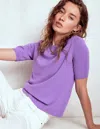 Boden Eva Kaschmir-t-shirt-lila Topas