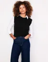 BODEN EVA CASHMERE VESTBLACK WOMEN BODEN
