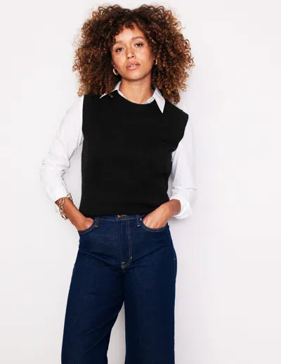 Boden Eva Cashmere Vestblack Women  In Black