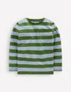 Boden Langärmliges T-shirt Für Den Alltag-gletscherblau/brokkoligrün In Multi