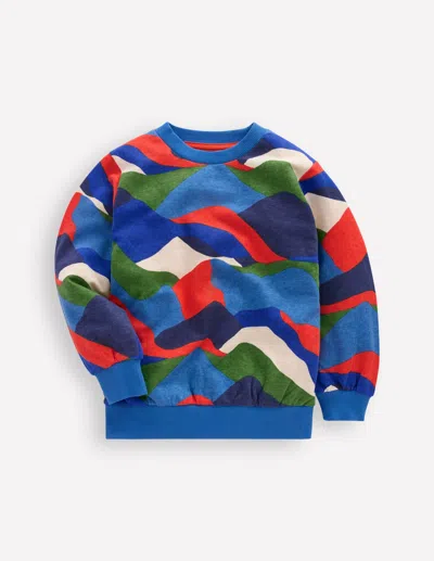 Boden Kids' Bedrucktes Sweatshirt-abstrakte Landschaft In Multi