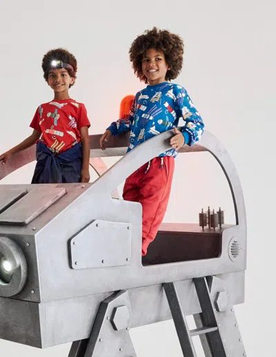 Boden Kids' Bedrucktes Sweatshirt-eisvogelblau Satelliten In Blue
