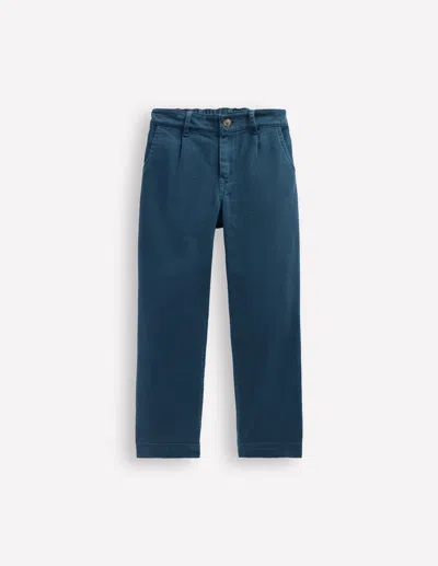 Boden Kids' Everyday Relaxed Trousers-blueberry Pie Twill Male