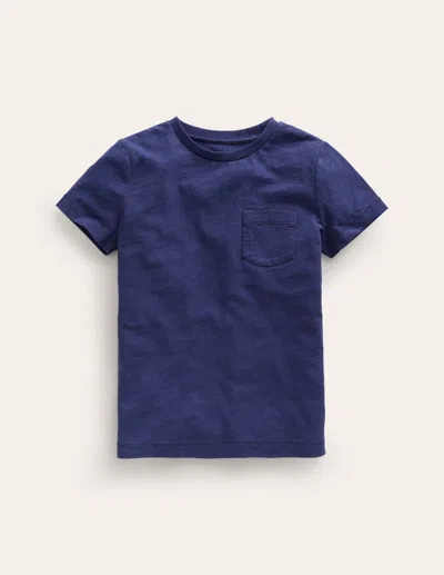 Boden Kids' Everyday Short Sleeve Tshirtcollege Navy Boys  In Blue