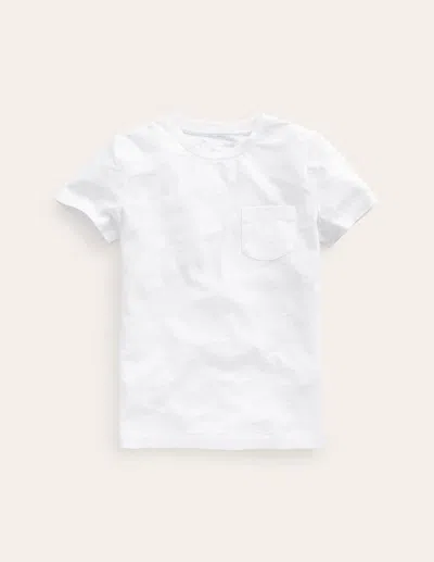 Boden Kids' Everyday Short Sleeve Tshirtwhite Boys  In White