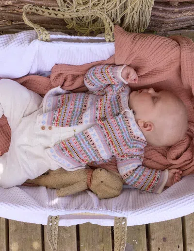 Boden Babies' Fair-isle-strickjacke-sanftes Bunt In Multi